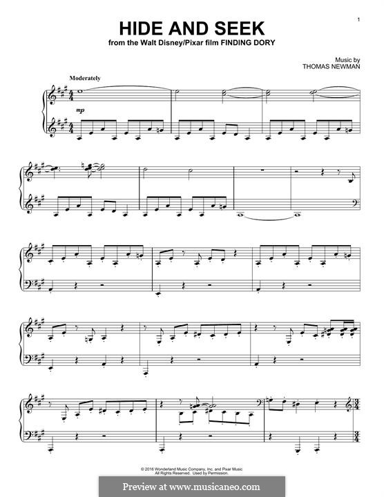 Hide and Seek: Para Piano by Thomas Newman