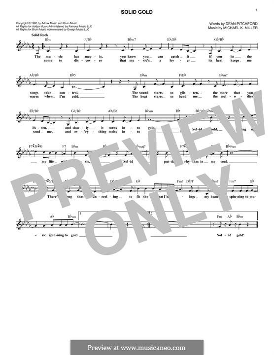 Solid Gold: Letras e Acordes by Michael K. Miller