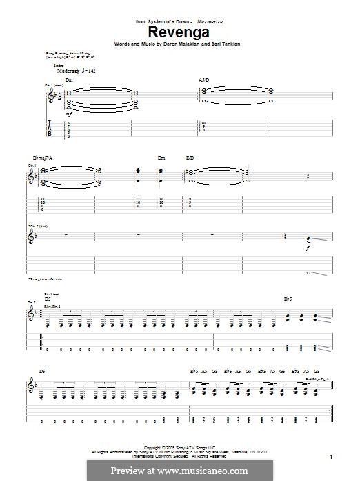Revenga (System of a Down): Para guitarra com guia by Daron Malakian, Serj Tankian