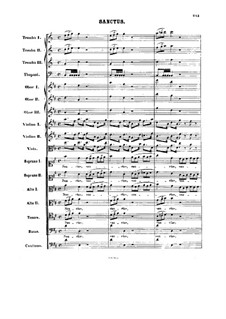 Sanctus: Partitura completa by Johann Sebastian Bach