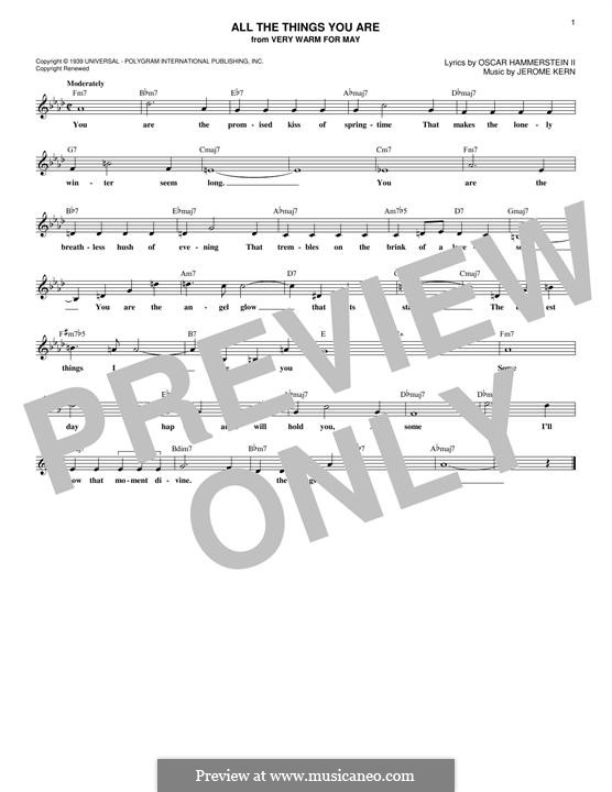 Vocal version: Letras e Acordes by Jerome Kern