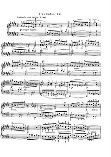 Prelude and Fugue No.4 in C Sharp Minor, BWV 849: Para Piano by Johann Sebastian Bach