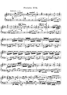 Prelude and Fugue No.17 in A Flat Major, BWV 862: Para Piano by Johann Sebastian Bach