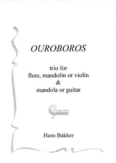 Ouroboros for flute, mandolin or violin & mandola or guitar: Ouroboros for flute, mandolin or violin & mandola or guitar by Hans Bakker