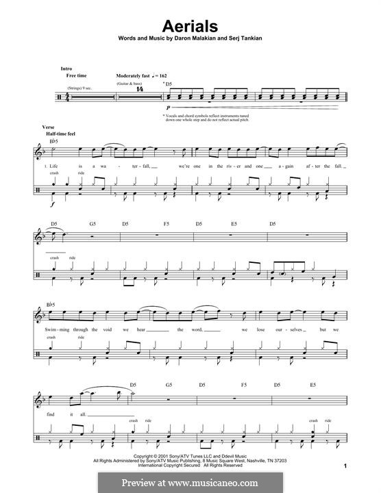 Aerials system of a down por d malakian s tankian em m sicaneo