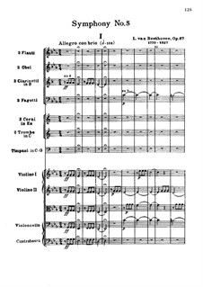 Movement I: partitura completa by Ludwig van Beethoven