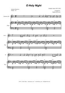 Instrumental version: For flute, Bb-clarinet and piano by Adolphe Adam