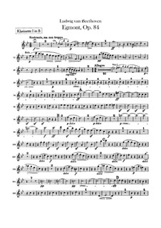 Egmont, Op.84: abertura - parte clarinetes by Ludwig van Beethoven