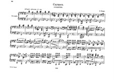 Complete Opera: Overture, para piano para quatro mãos by Georges Bizet