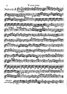 Six String Trios, Op.16: parte do violino by Carl Friedrich Abel