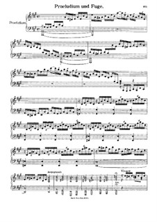 Six Preludes and Fugues for Harpsichord (or Piano): Prelude and Fugue No.5 in A Major by Johann Georg Albrechtsberger