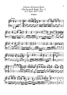 Orchestral Suite No.1 in C Major, BWV 1066: parte cravo by Johann Sebastian Bach