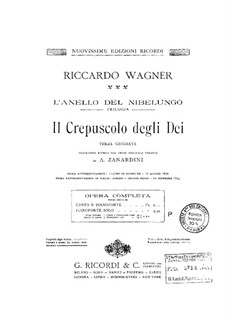 Twilight of the Gods, WWV 86d: arranjo para piano by Richard Wagner