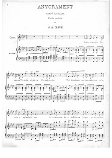 L'anyorament: L'anyorament by Josep Anselm Clavé