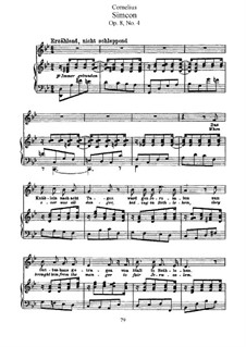Christmas Songs, Op.8: Nr.4 Simeon by Peter Cornelius