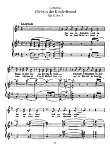 Christmas Songs, Op.8: Nr.5 Christus der Kinderfreund by Peter Cornelius