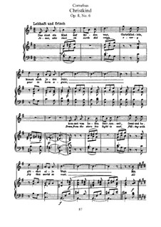 Christmas Songs, Op.8: Nr.6 Christkind by Peter Cornelius