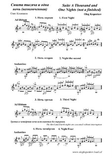 Suite 'Thousand and One Nights' (Not a Finished), Op.7: Suite 'Thousand and One Nights' (Not a Finished) by Oleg Kopenkov