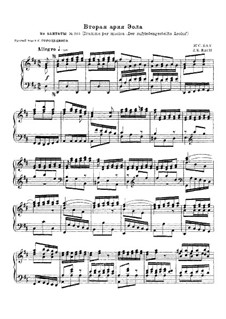 Der zufriedengestellte Äolus, BWV 205: Aria of Aeolus II. Arrangement for voice and piano by Johann Sebastian Bach