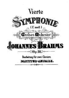 Complete set: Versão para dois pianos de quatro mãos by Johannes Brahms