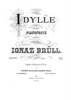 Three Piano Pieces, Op.37: No.2 Idyll in A Major by Ignaz Brüll