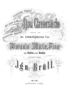 Three Piano Pieces, Op.3: peças de três pianos by Ignaz Brüll