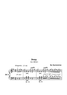 Etude No.3: Para Piano by Johann Friedrich Burgmüller