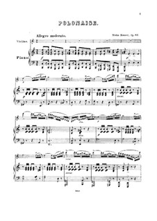 Polonaise, Op.62: polonesa by Miska Hauser