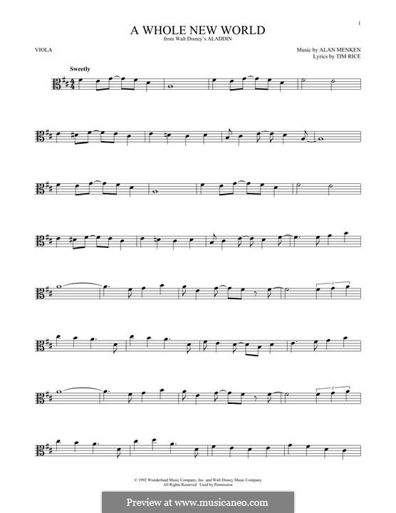 Instrument version: para viola by Alan Menken