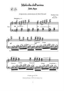 Melodia dell'anima in F major for Harp, CS270: Melodia dell'anima in F major for Harp by Santino Cara