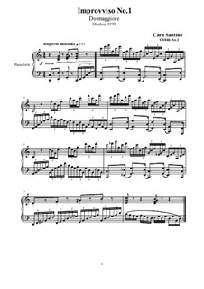 Two Impromptu for Piano, CS046: Two Impromptu for Piano by Santino Cara