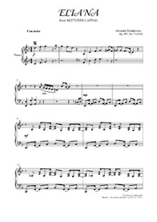 Eliana, Op.185 No.7: Eliana by Alexander Khodakovsky