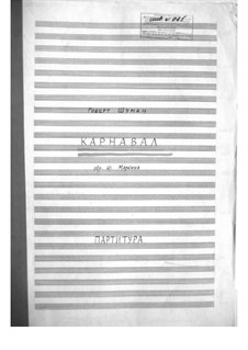 Carnival, Op.9: For big band (jazz version) by Robert Schumann