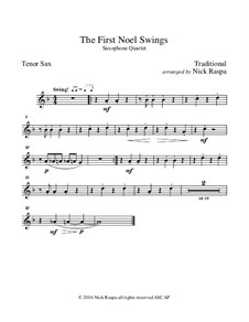 Swings: For wind quartet – tenor sax part by folklore