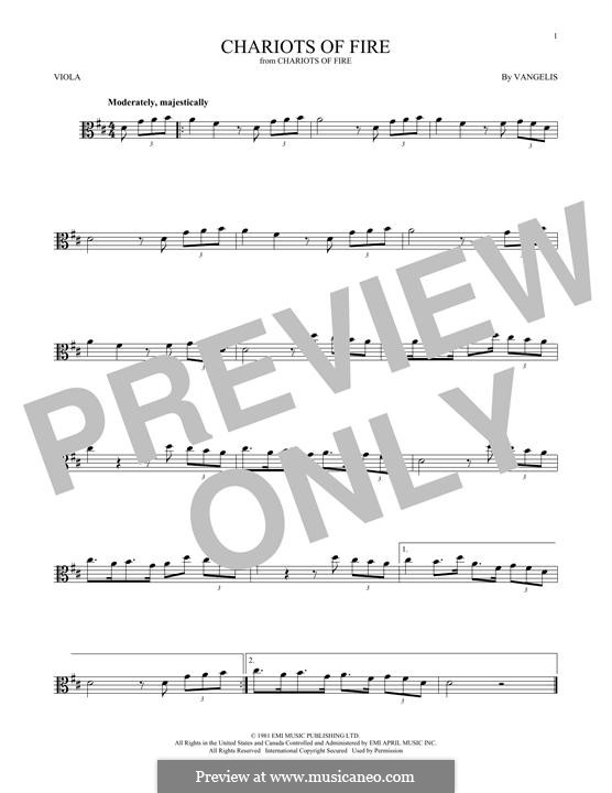 Chariots of Fire: para viola by Vangelis