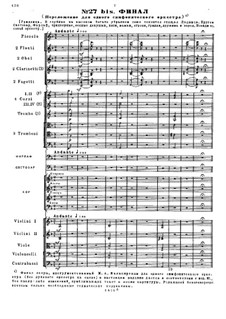 Fragments: Act V. Finale for symphonic orchestra by Mikhail Glinka