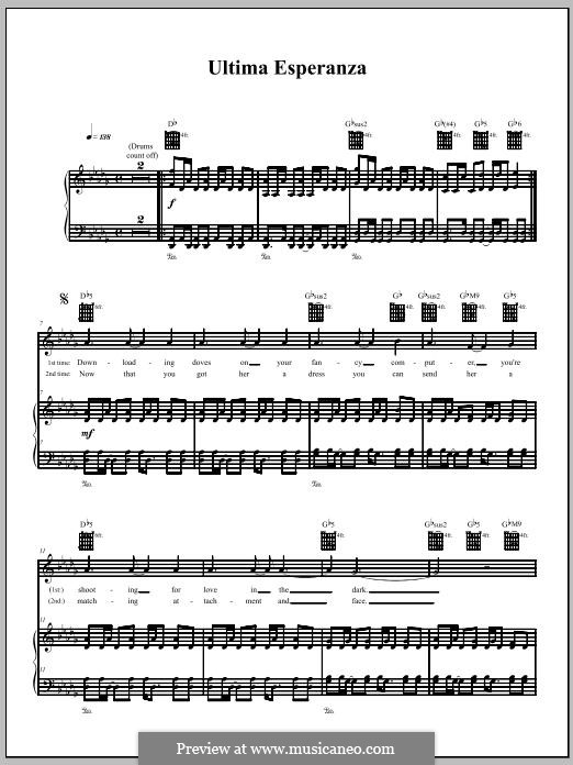 Ultima Esperanza (The Dresden Dolls): Para vocais e piano (ou Guitarra) by Amanda Palmer
