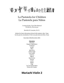 La Pastorela for Children: Script and Mariachi – violin 2 by folklore