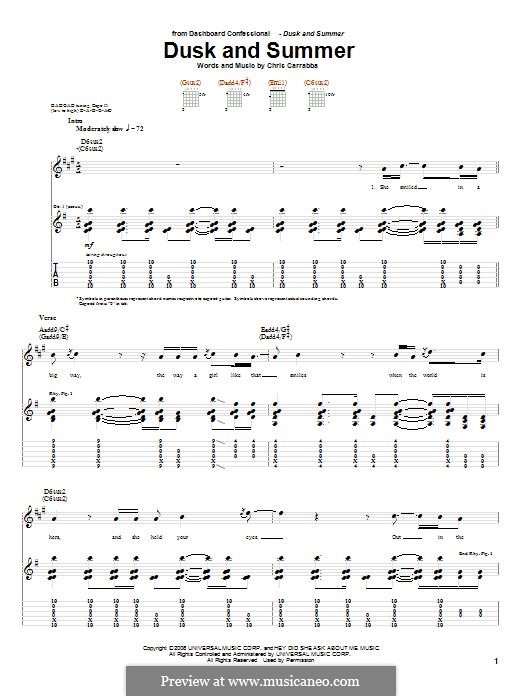 Dusk and Summer (Dashboard Confessional) por C. Carrabba em músicaNeo