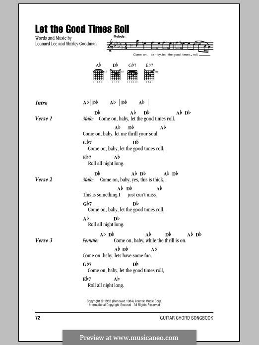 Let the Good Times Roll: Letras e Acordes by Leonard Lee, Shirley Goodman