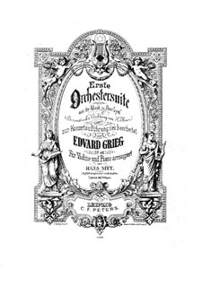 Suite No.1, Op.46: arranjo para violino e piano by Edvard Grieg