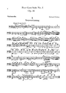 Suite No.1, Op.46: Parte Violoncelo by Edvard Grieg