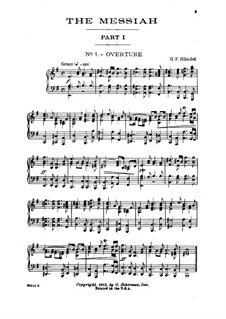 No.1 Overture: Para Piano by Georg Friedrich Händel