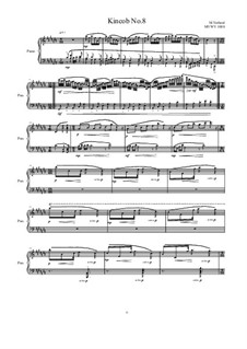 Kincob No.8 for piano, MVWV 1088: Kincob No.8 for piano by Maurice Verheul