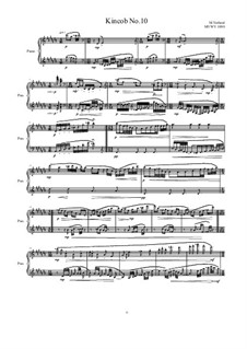 Kincob No.10 for piano, MVWV 1090: Kincob No.10 for piano by Maurice Verheul
