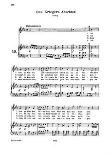 Des Kriegers Abschied, WoO 143: Des Kriegers Abschied by Ludwig van Beethoven