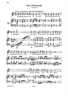 Das Geheimnis (The Secret), WoO 145: Partitura piano-vocal by Ludwig van Beethoven