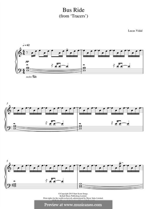 Bus Ride (from 'Tracers'): Para Piano by Lucas Vidal