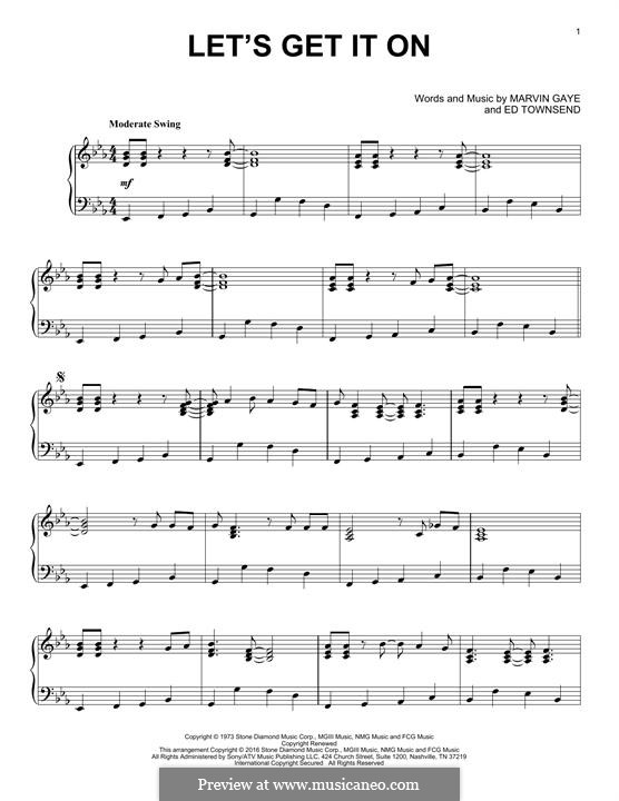 Let's Get It on por E. Townsend Partituras on músicaNeo