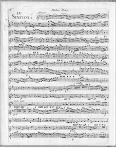 Symphonies Concertantes: First Suite, No.4 for two flutes and orchestra by Giuseppe Maria Cambini